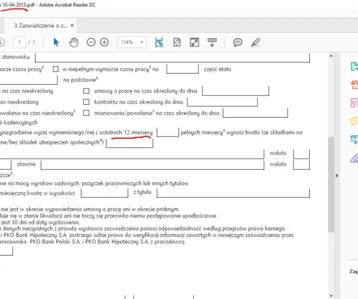 Zaświadczenie o zarobkach w Banku Pko Bp - Informacje i Porady
