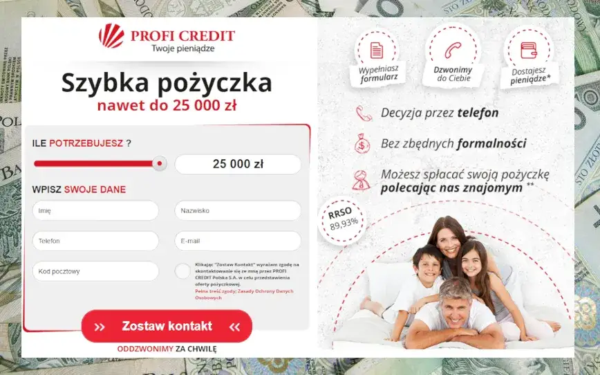 Zdjęcie Oprocentowanie Profi Credit: Szokujące stawki, kt&oacute;re musisz znać przed pożyczką