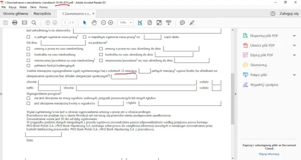 Zaświadczenie o zarobkach w Banku Pko Bp - Informacje i Porady